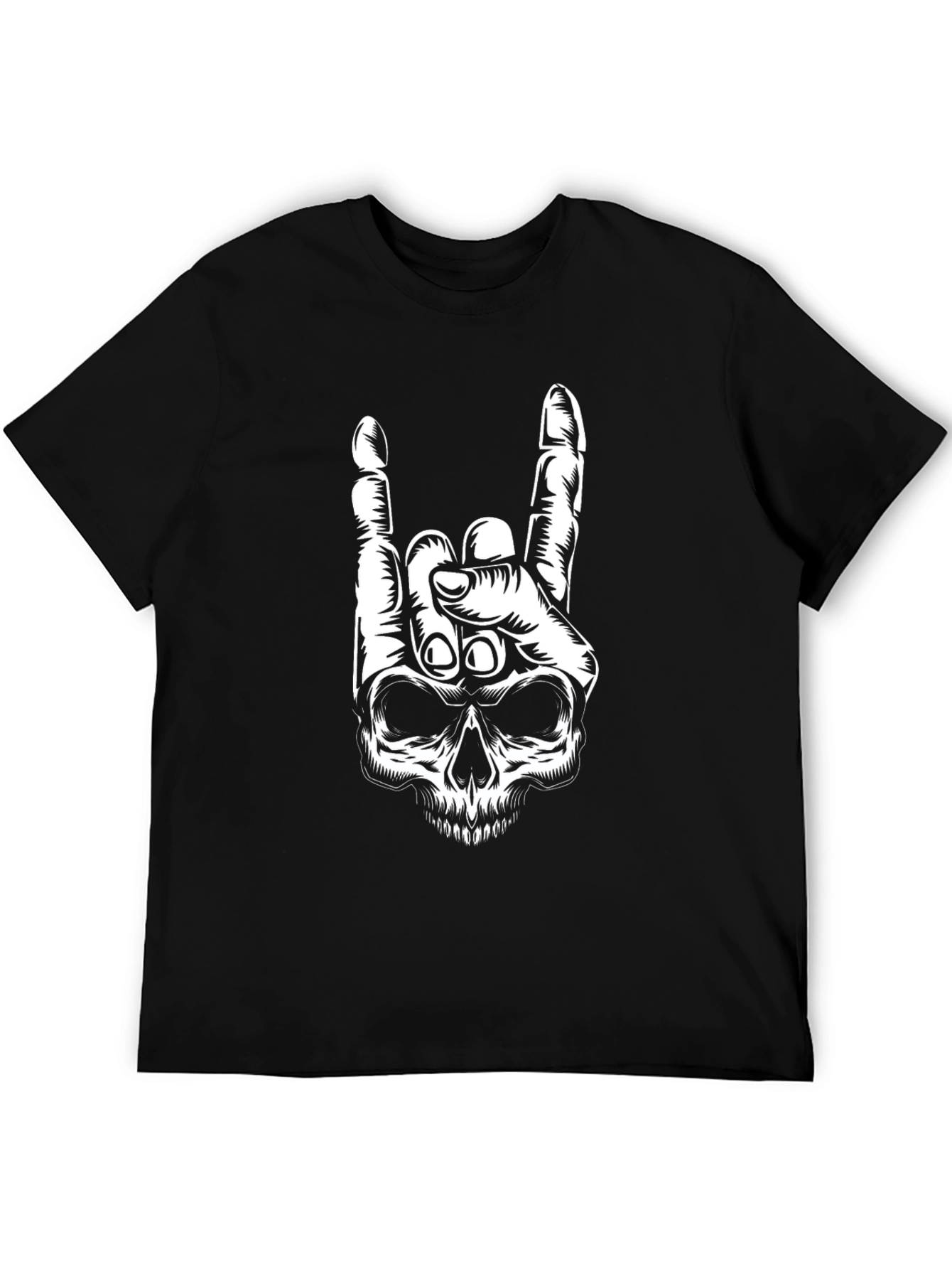 Skull Hand Graphic Tee - Rock On!
