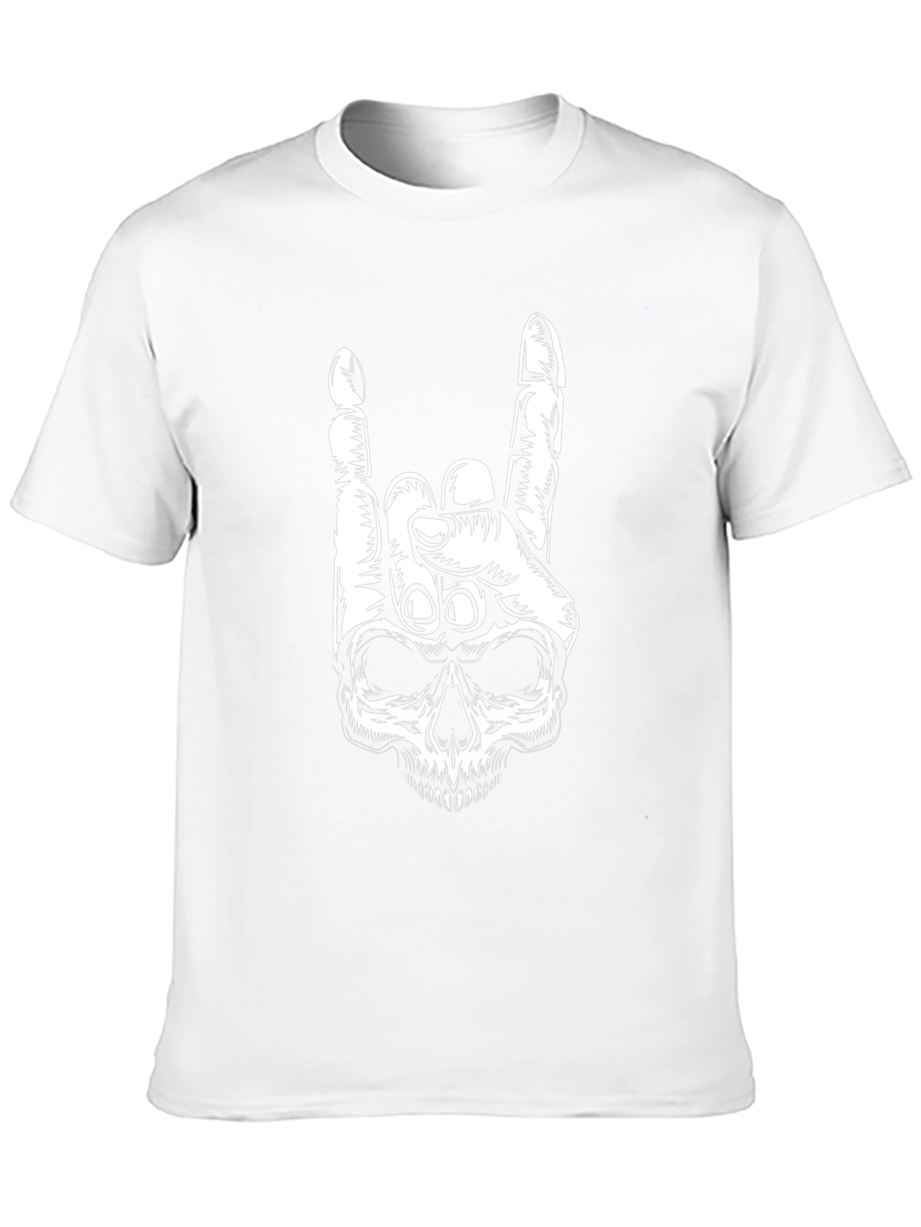 Skull Hand Graphic Tee - Rock On!