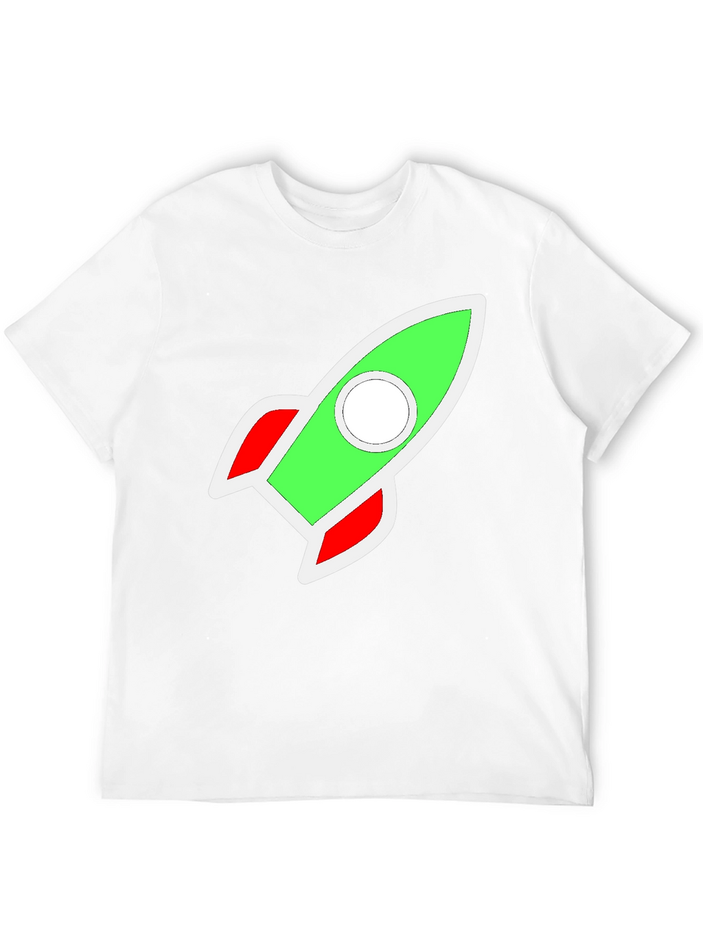 Rocket Graphic Black T-Shirt - Blast Off in Style!