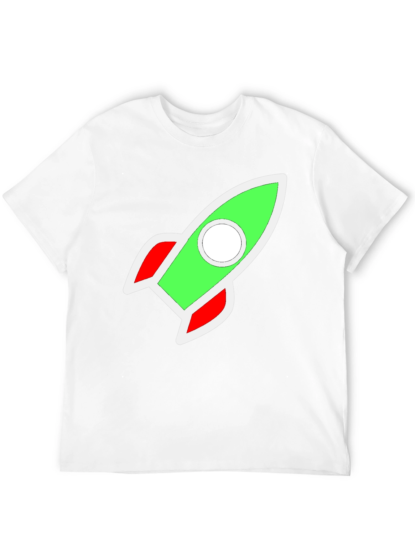 Rocket Graphic Black T-Shirt - Blast Off in Style!