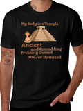 Ancient Temple Humor Graphic T-Shirt