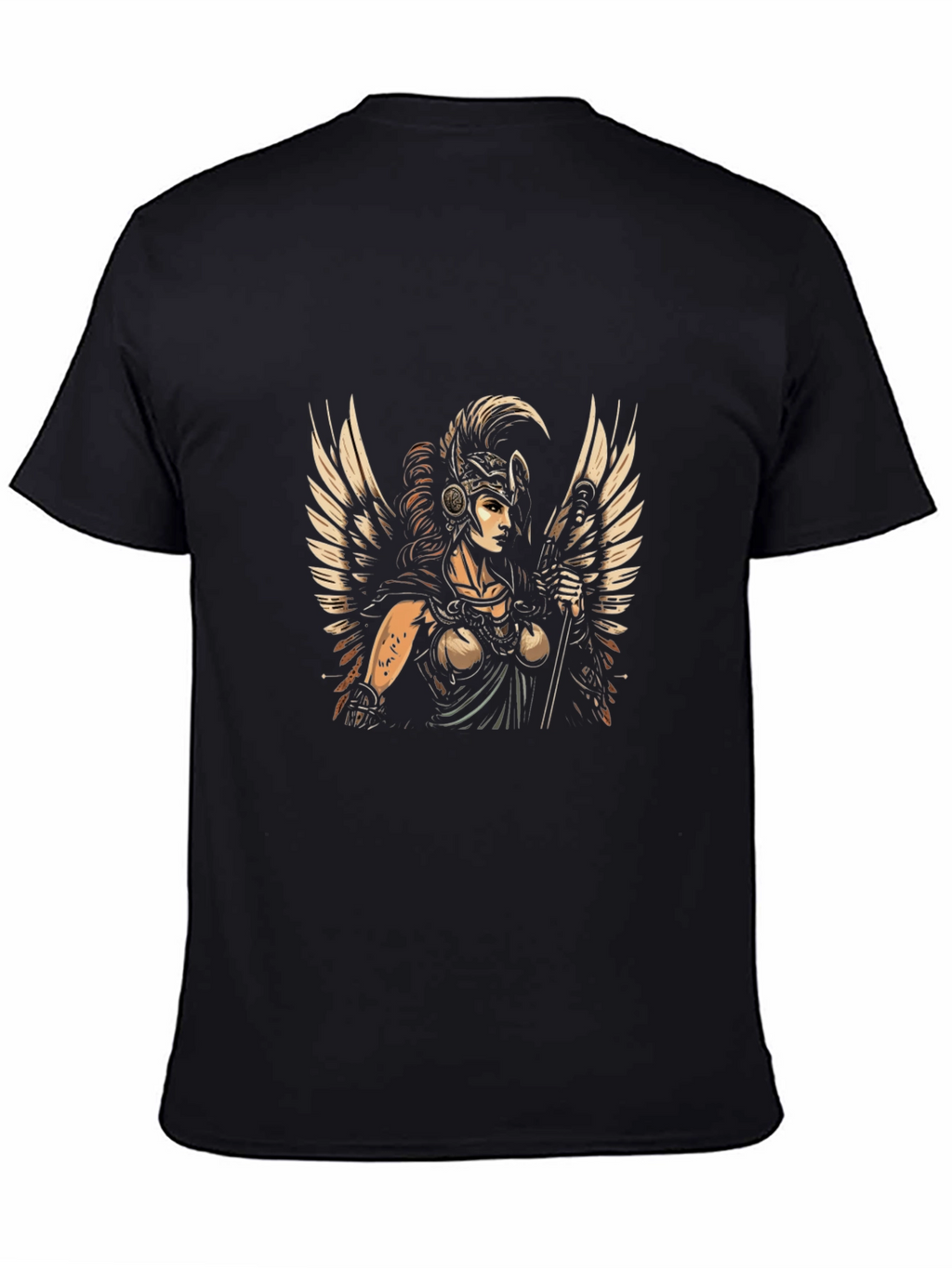 Valkyrie Graphic Black T-Shirt - Norse Mythology