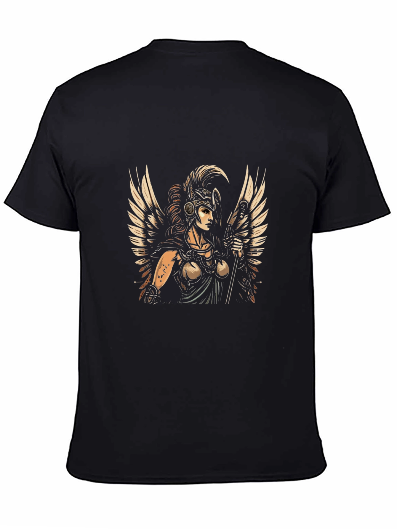 Valkyrie Graphic Black T-Shirt - Norse Mythology