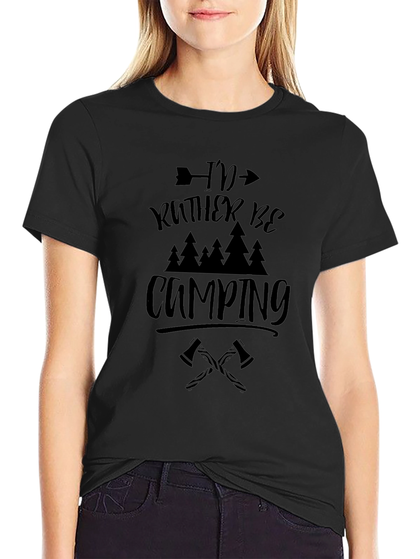 Camping Graphic Tee - Id Rather Be Camping