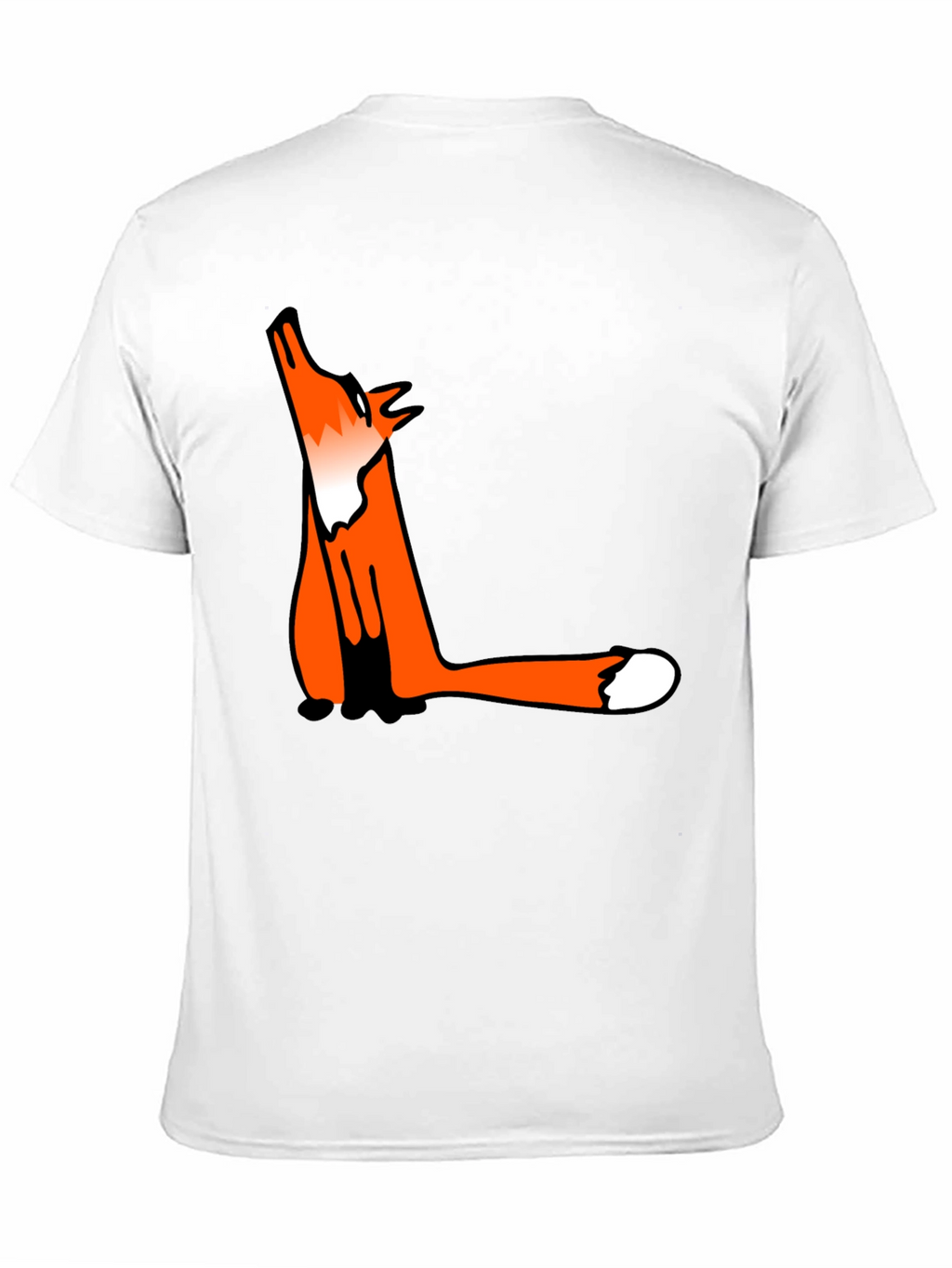 Fox Graphic Black T-Shirt - Mens Casual Tee