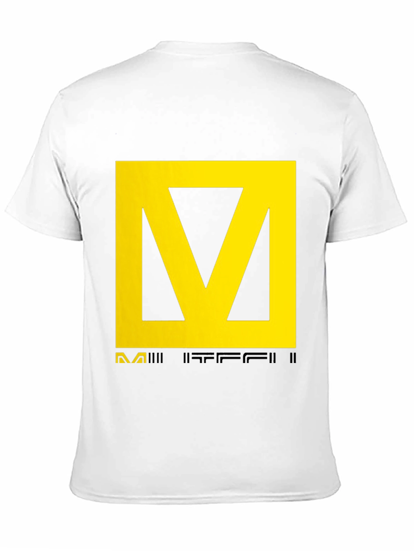 Black T-Shirt with Yellow Graphic