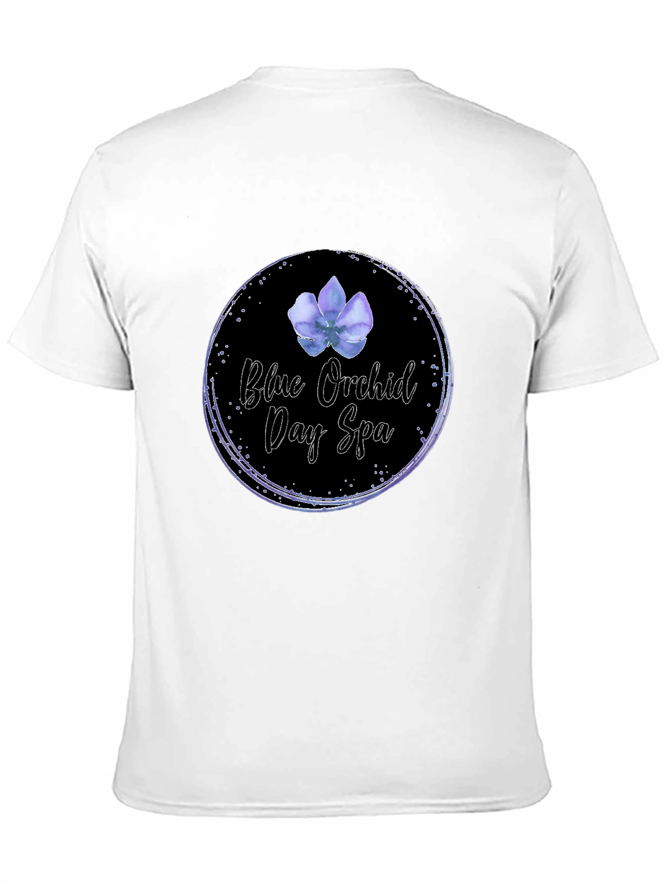 Blue Orchid Day Spa Black T-Shirt