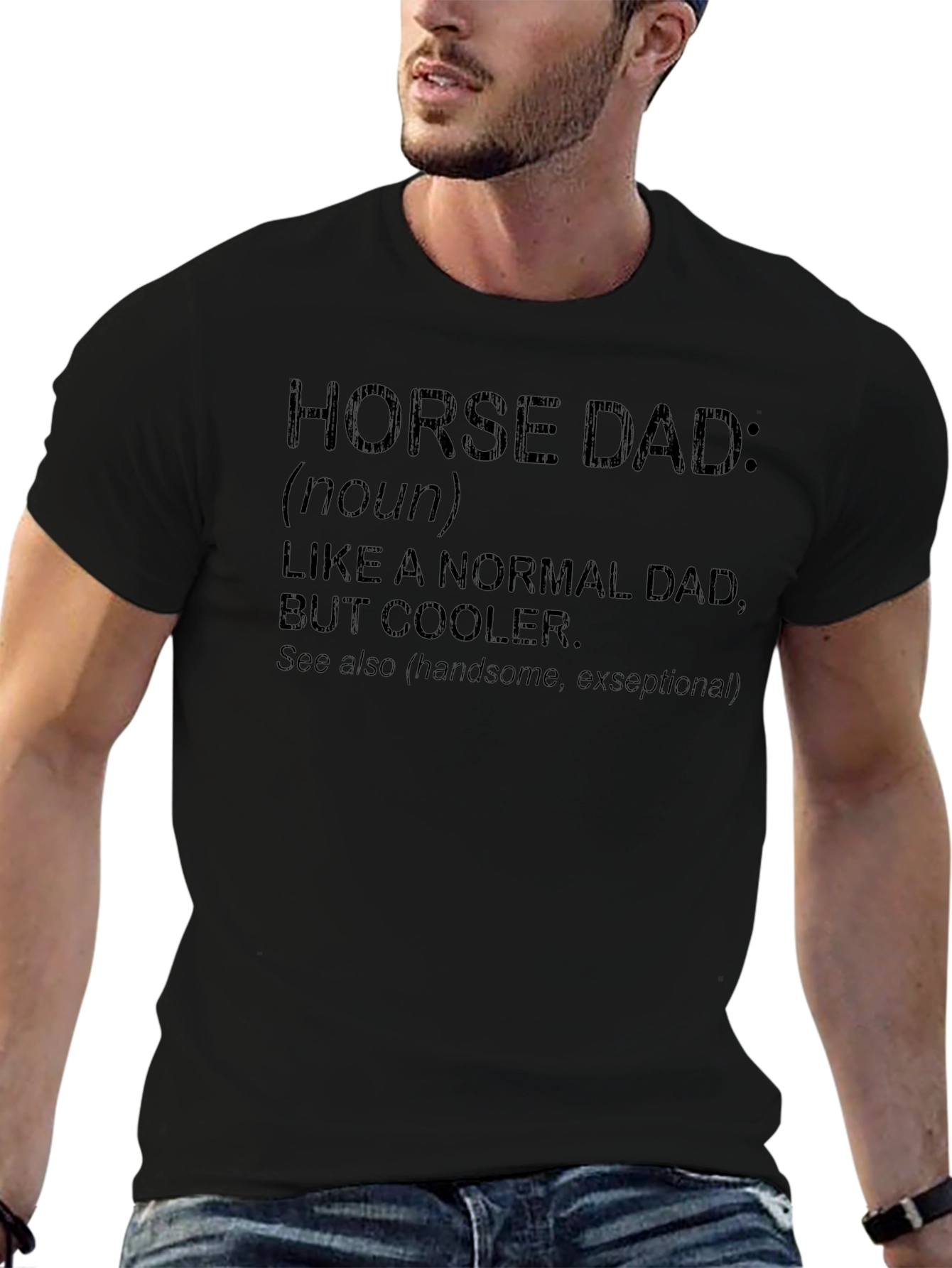Horse Dad Definition T-Shirt - Gift for Horse Lovers