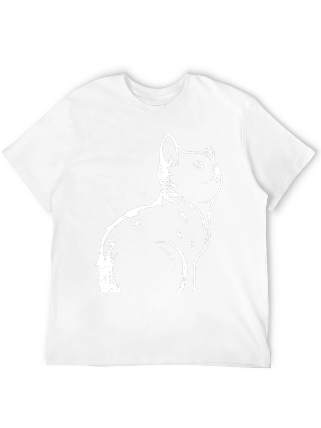 Cool Cat Graphic Tee - Black Cotton T-Shirt