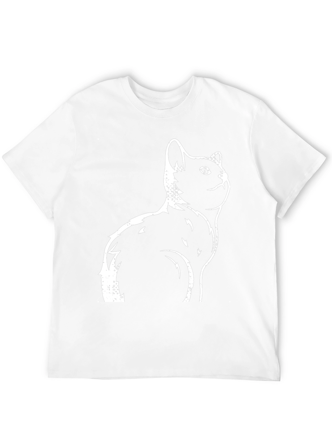 Cool Cat Graphic Tee - Black Cotton T-Shirt