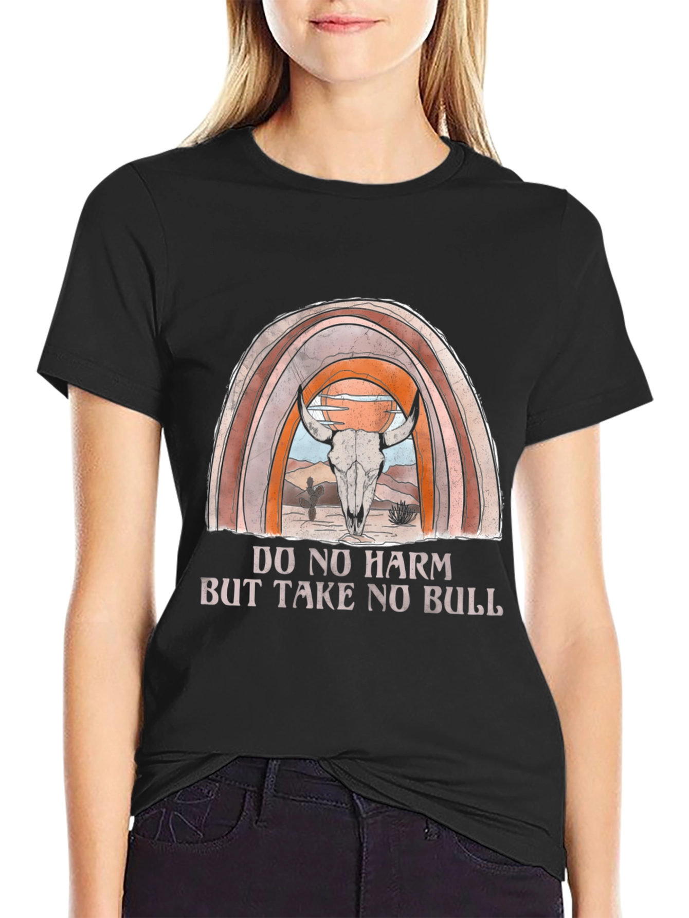 Do No Harm But Take No Bull Graphic T-Shirt