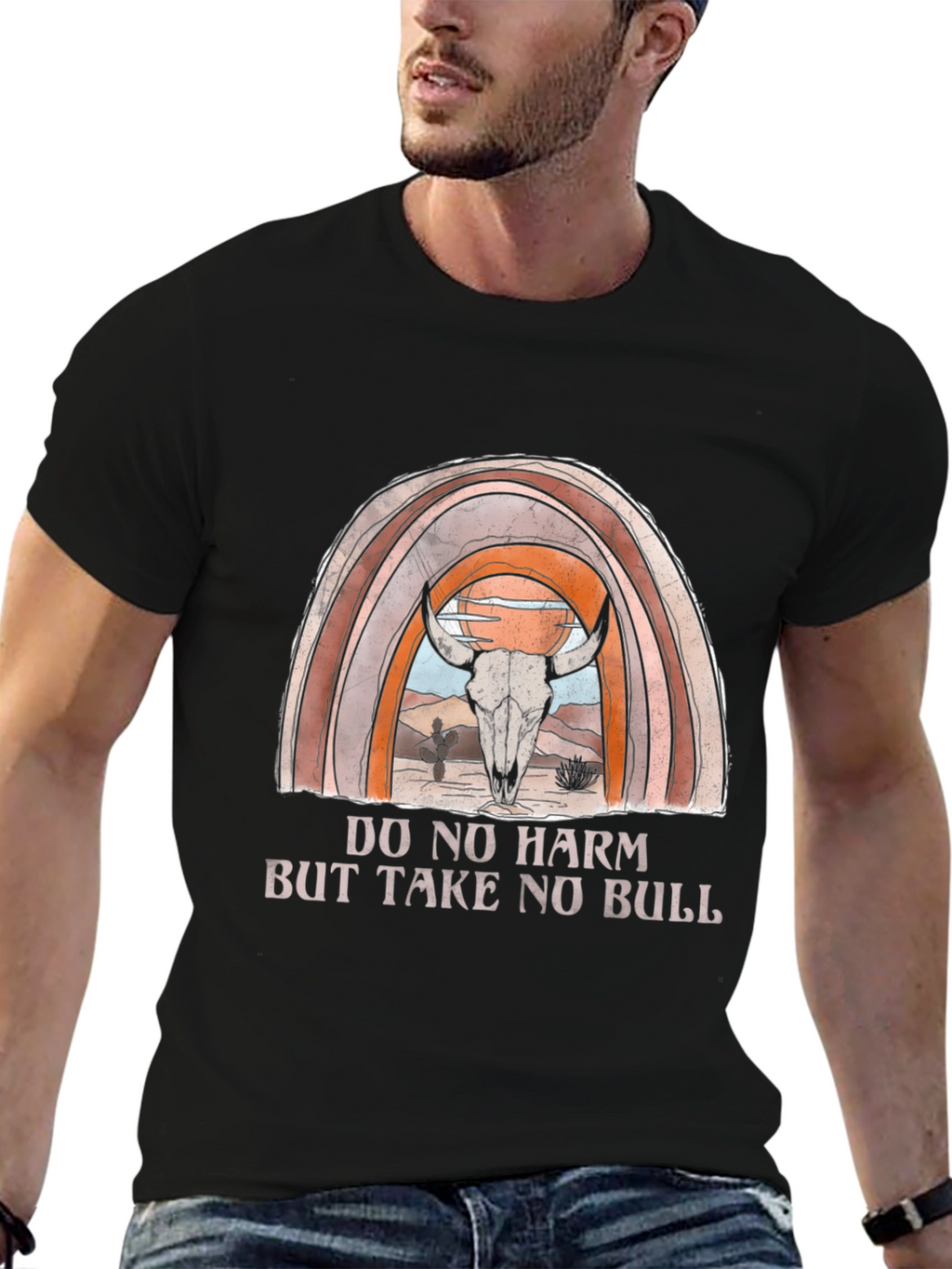 Do No Harm But Take No Bull Graphic T-Shirt