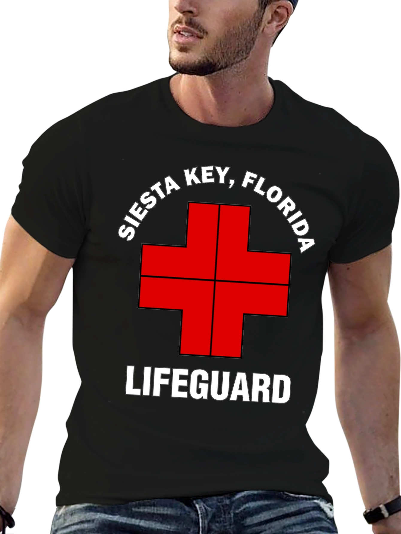 Siesta Key Lifeguard T-Shirt - Florida Beach Tee