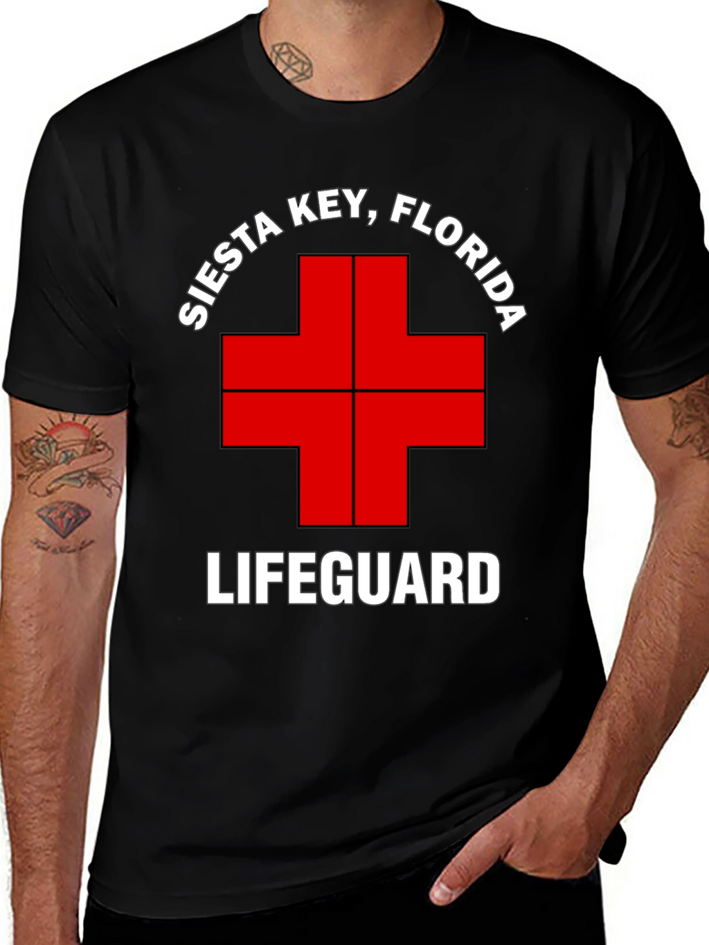 Siesta Key Lifeguard T-Shirt - Florida Beach Tee