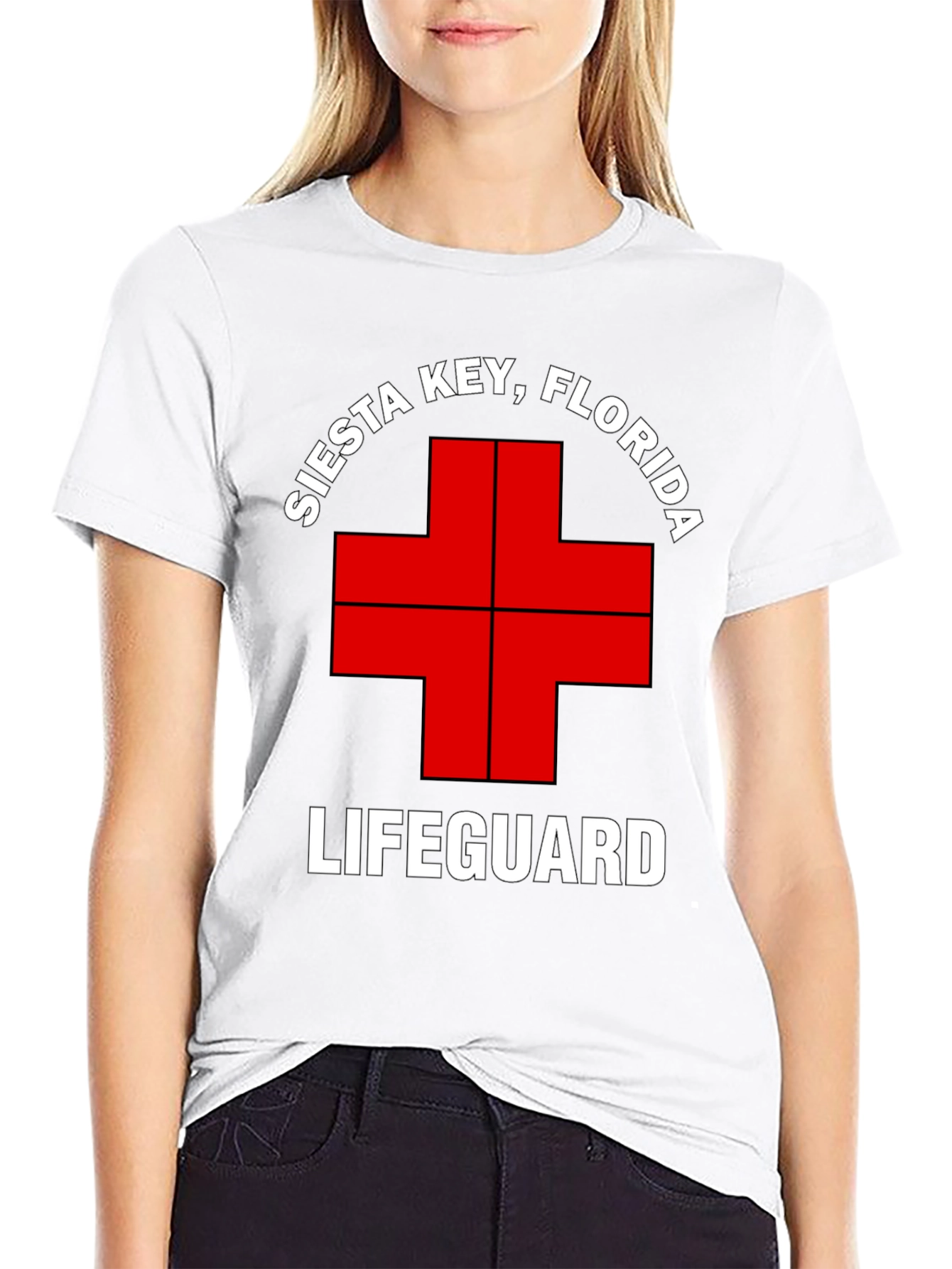Siesta Key Lifeguard T-Shirt - Florida Beach Tee