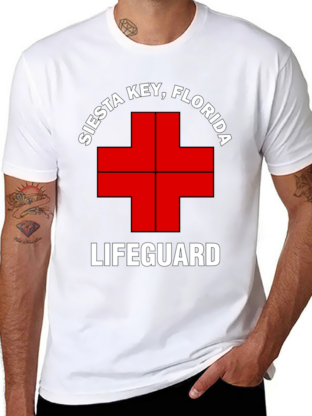 Siesta Key Lifeguard T-Shirt - Florida Beach Tee
