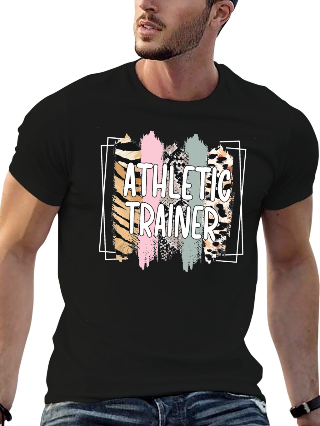 Athletic Trainer Leopard Print T-Shirt