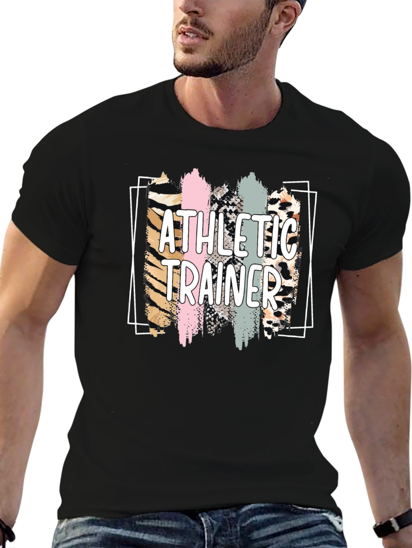 Athletic Trainer Leopard Print T-Shirt