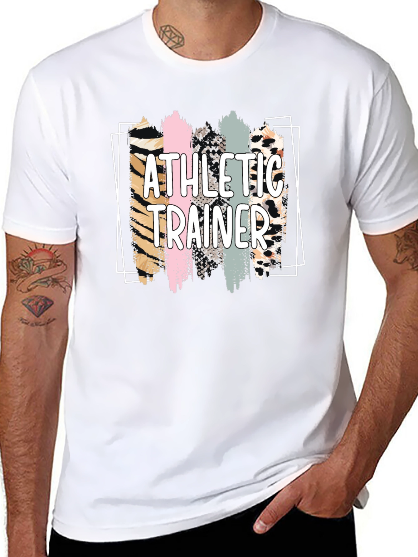Athletic Trainer Leopard Print T-Shirt