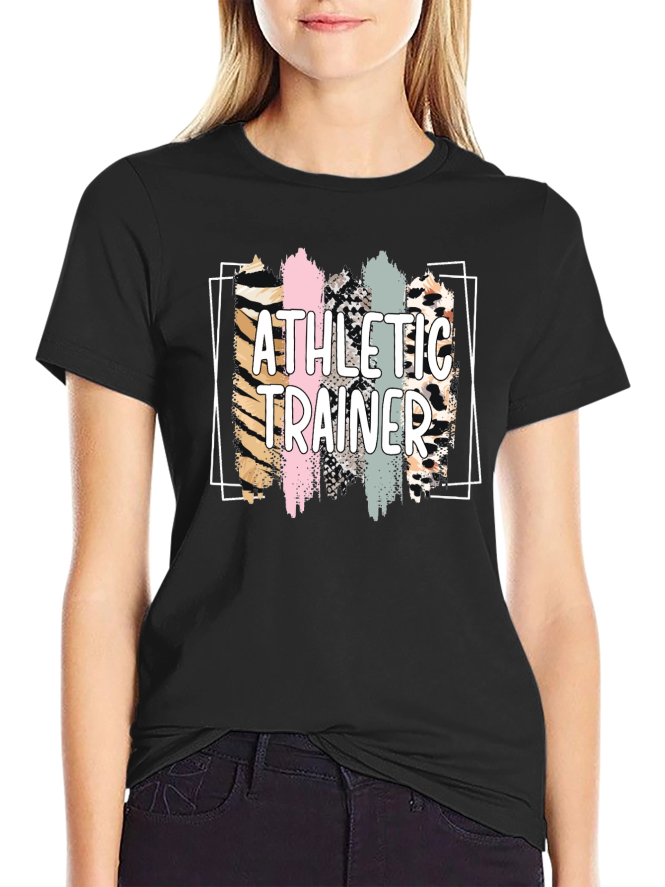 Athletic Trainer Leopard Print T-Shirt