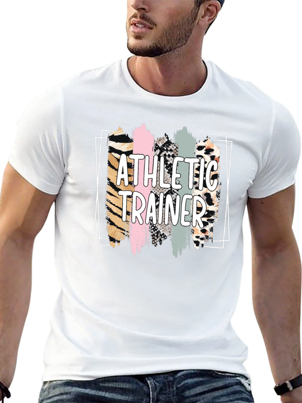 Athletic Trainer Leopard Print T-Shirt