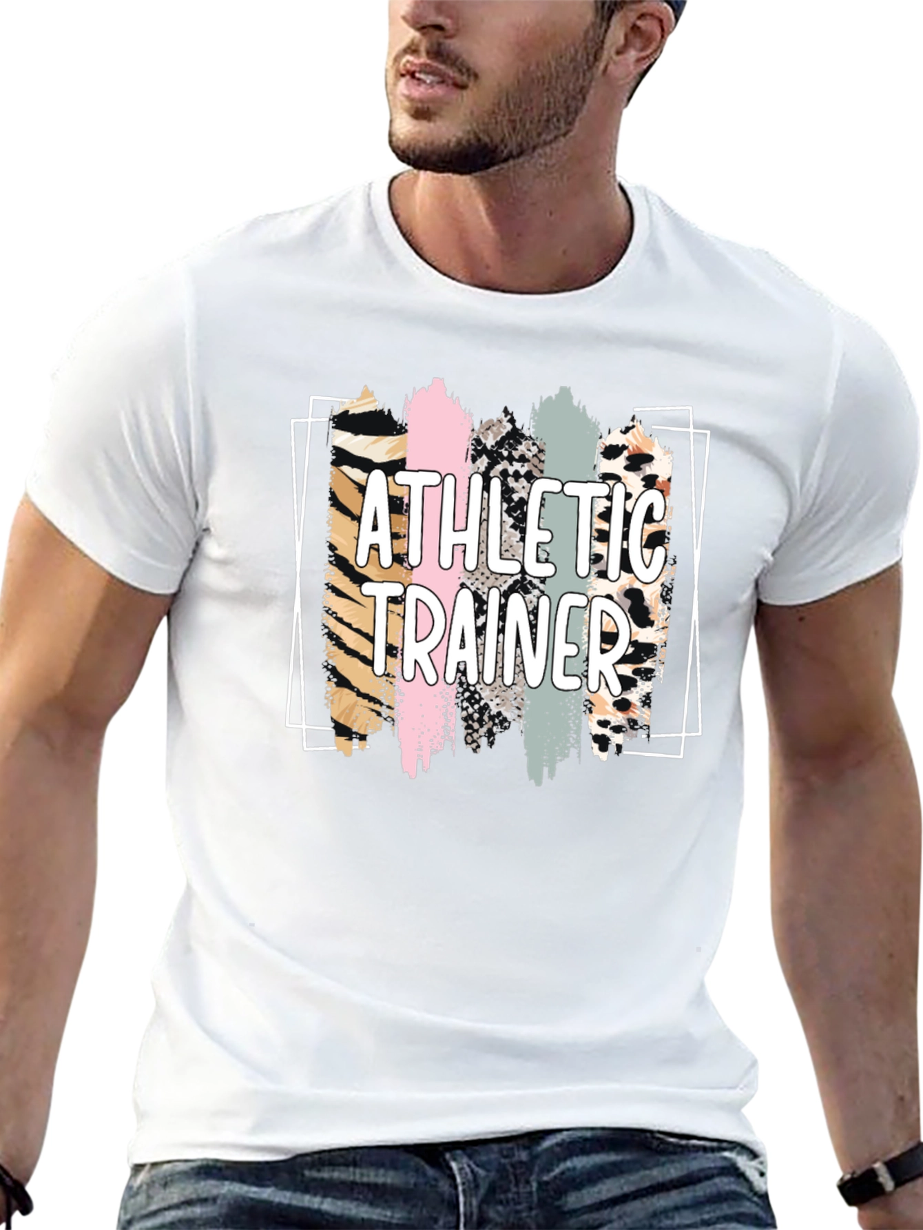 Athletic Trainer Leopard Print T-Shirt