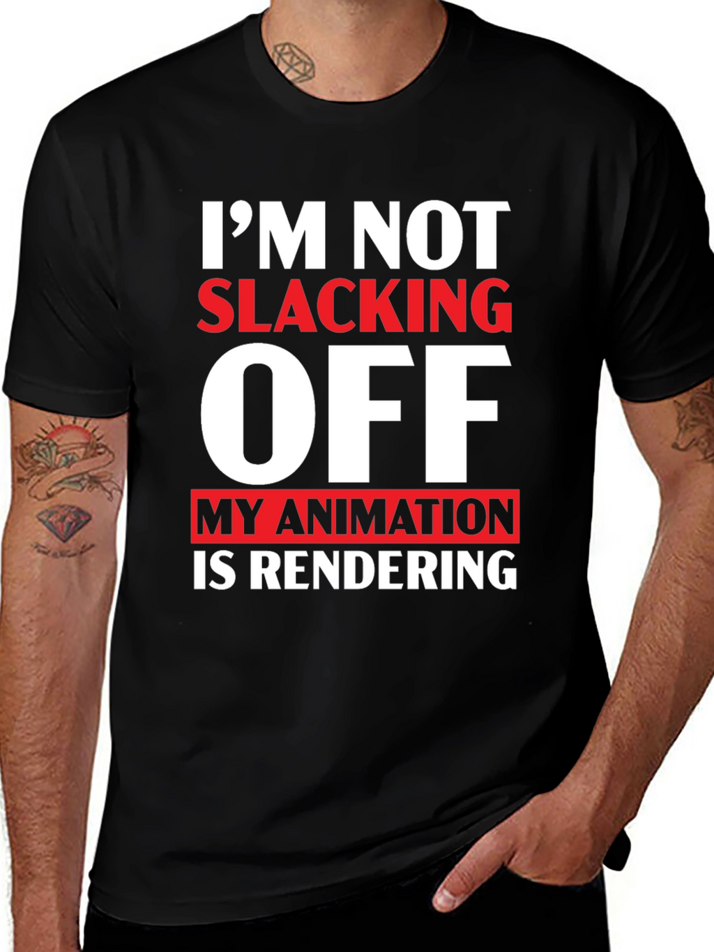Im Not Slacking Off Animation T-Shirt