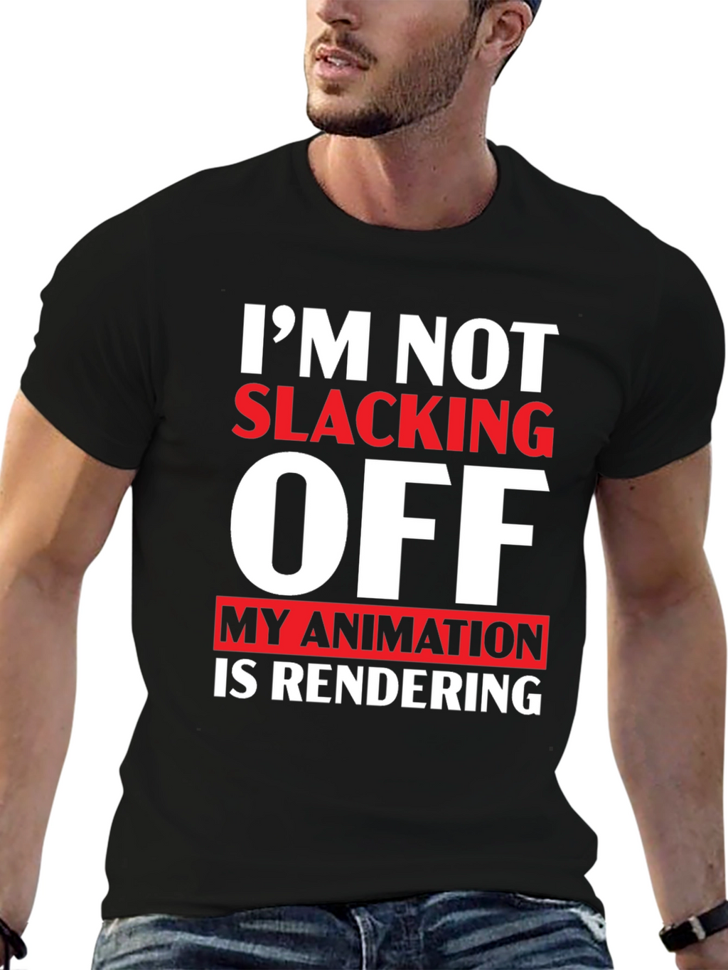 Im Not Slacking Off Animation T-Shirt