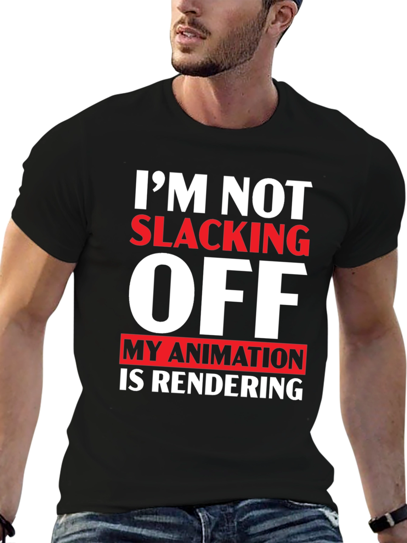 Im Not Slacking Off Animation T-Shirt