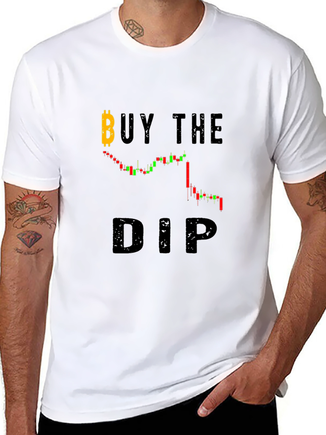 Buy the Dip Bitcoin Crypto T-Shirt