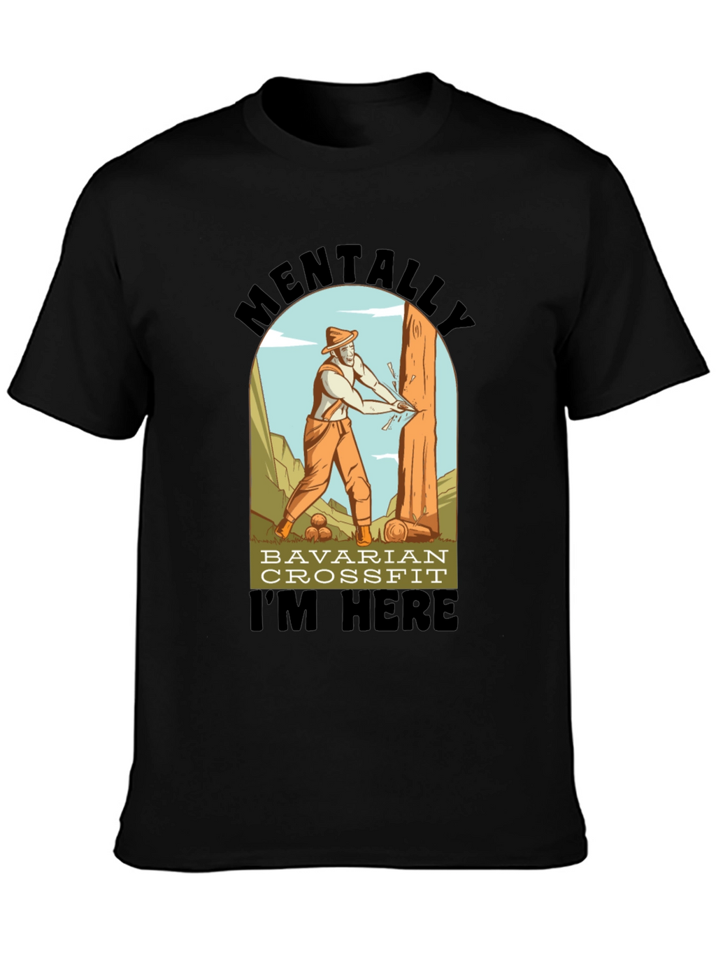 Bavarian Crossfit T-Shirt - Lumberjack Design