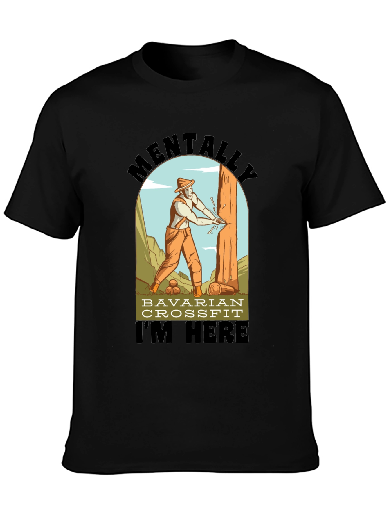 Bavarian Crossfit T-Shirt - Lumberjack Design