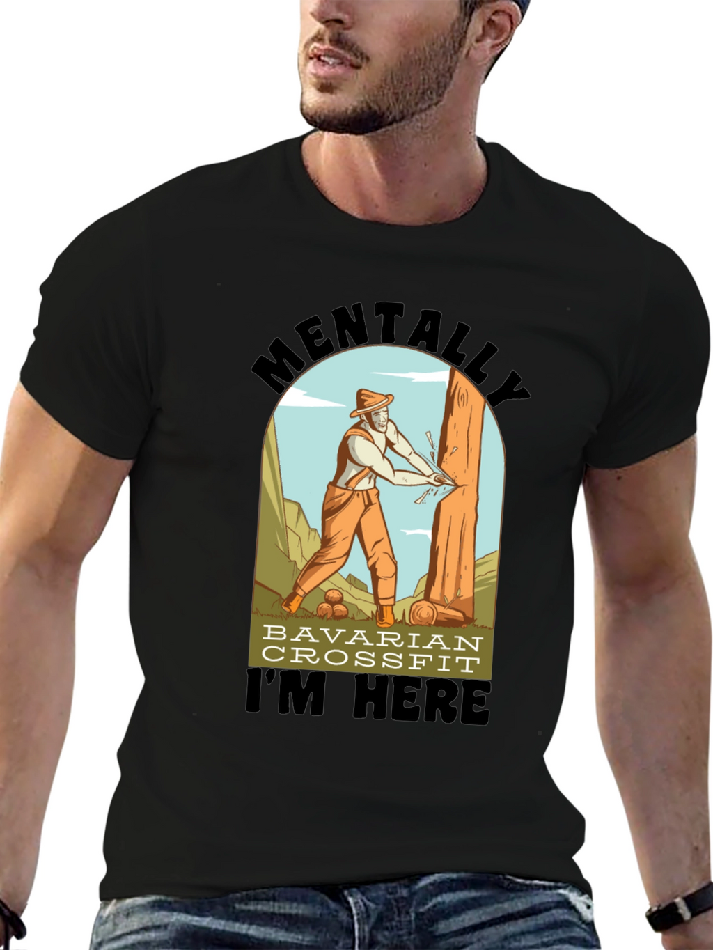 Bavarian Crossfit T-Shirt - Lumberjack Design