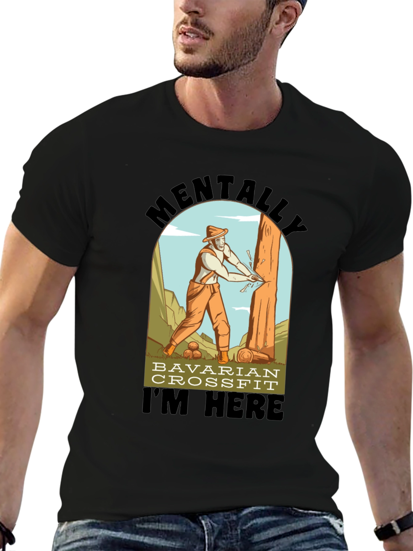 Bavarian Crossfit T-Shirt - Lumberjack Design