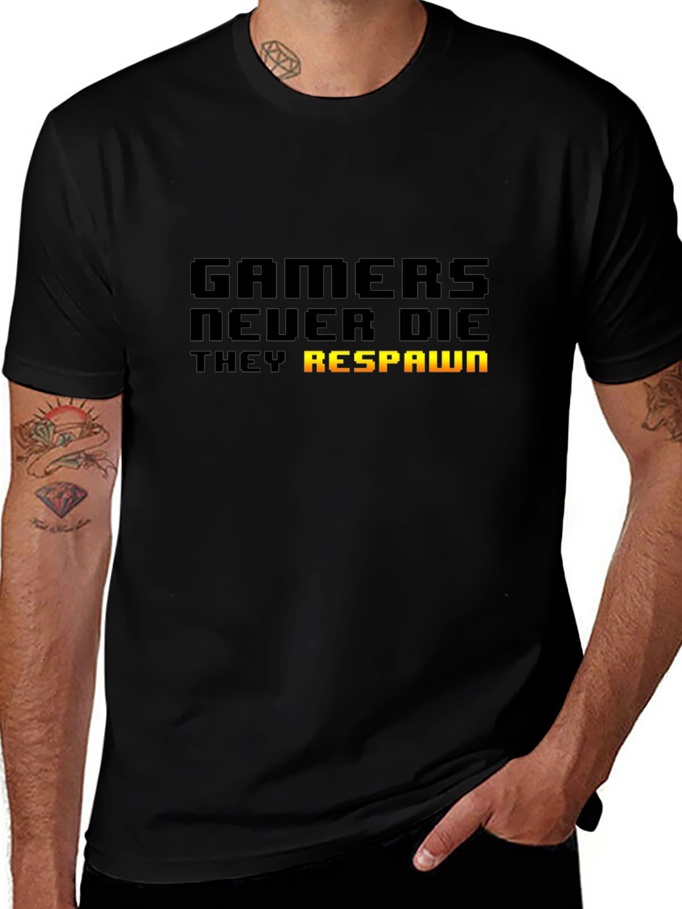 Gamers Never Die T-Shirt - They Respawn