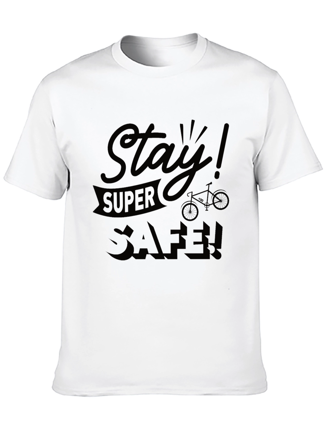Stay Super Safe Black T-Shirt