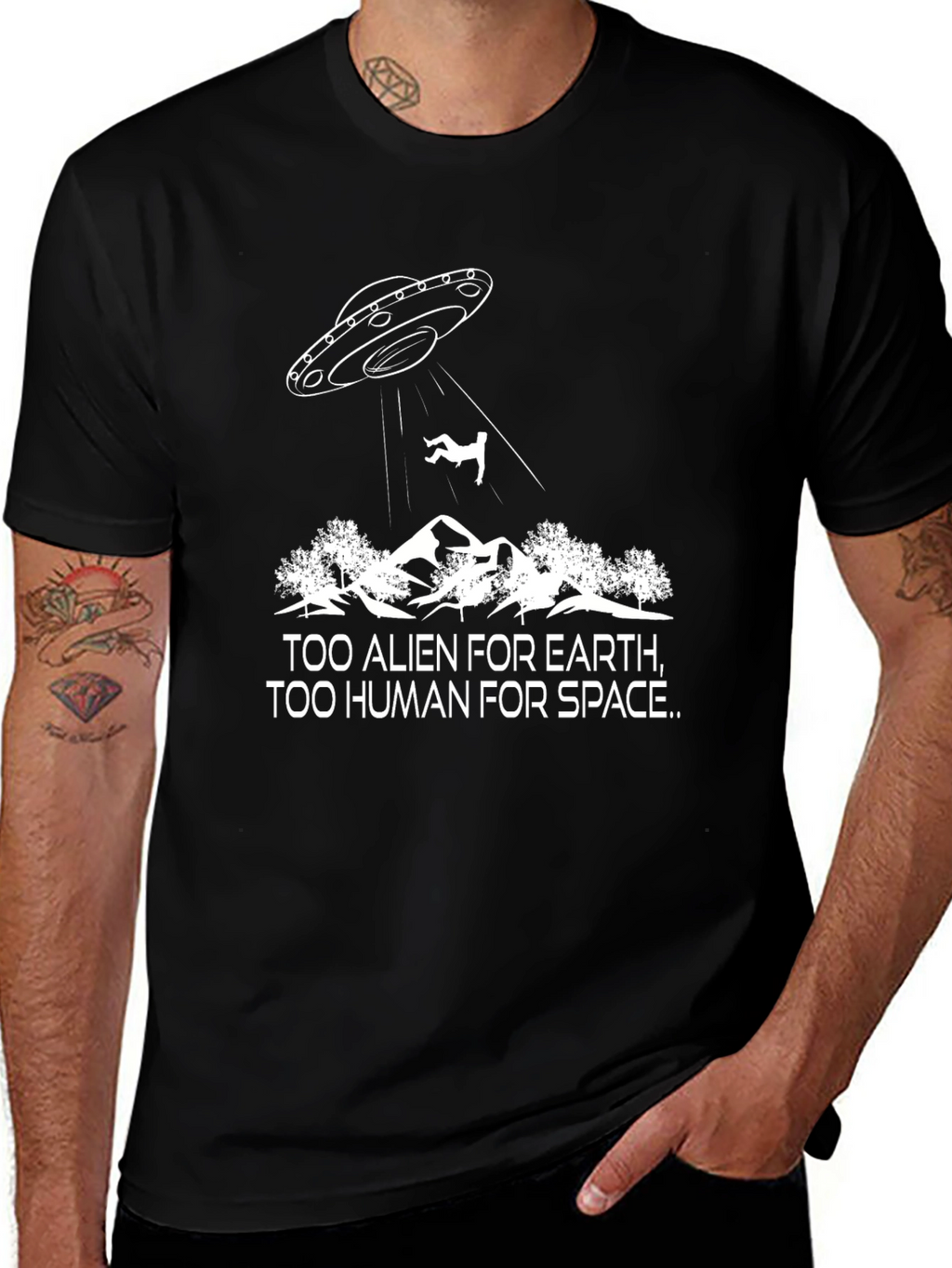 Too Alien Too Human Graphic Tee