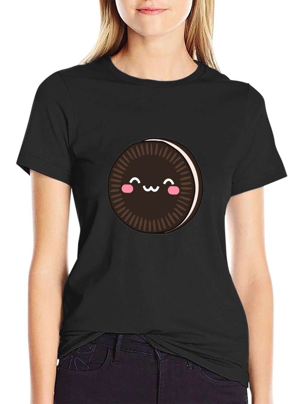 Kawaii Oreo Cookie T-Shirt - Cute Foodie Tee