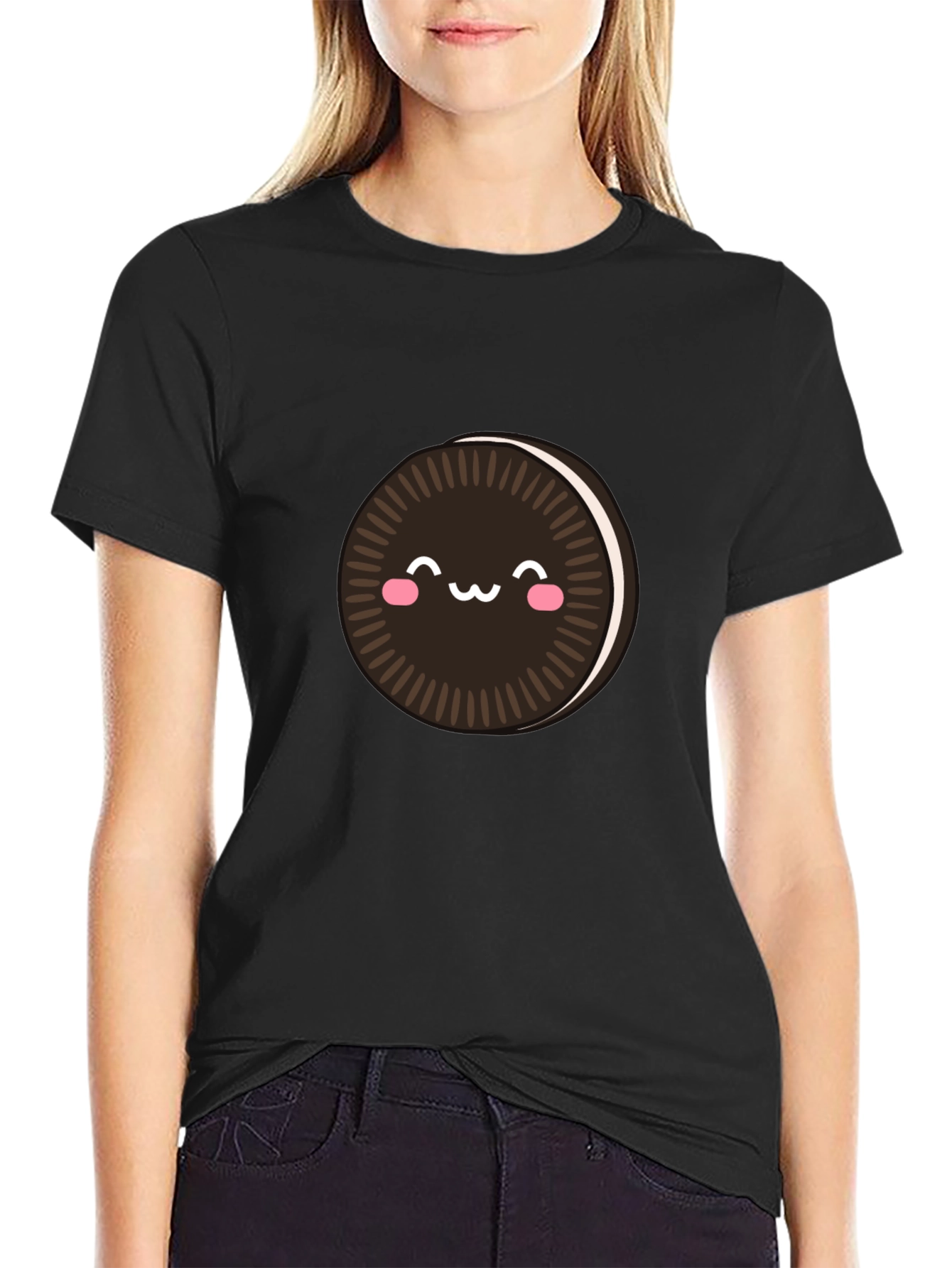 Kawaii Oreo Cookie T-Shirt - Cute Foodie Tee
