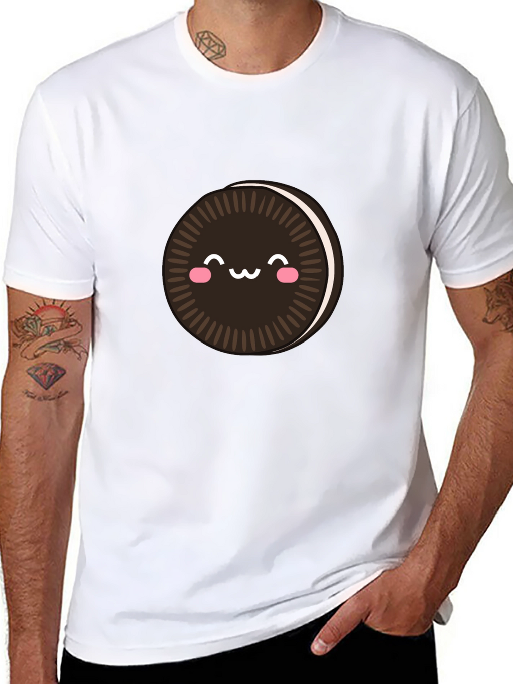 Kawaii Oreo Cookie T-Shirt - Cute Foodie Tee