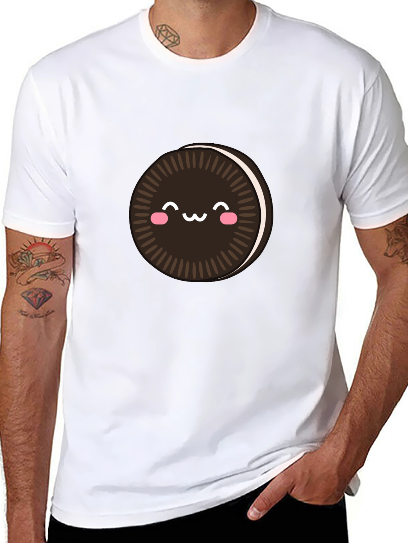 Kawaii Oreo Cookie T-Shirt - Cute Foodie Tee