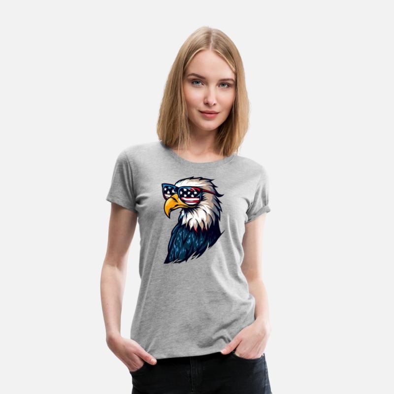 Bald Eagle Wearing USA Sunglasses