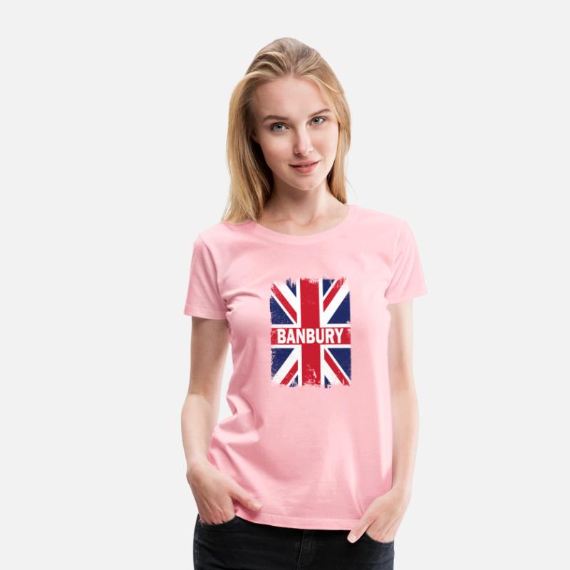 Banbury - England City With United Kingdom Flag