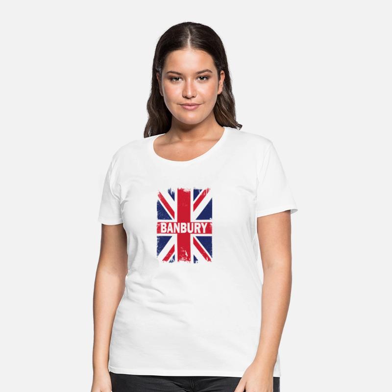 Banbury - England City With United Kingdom Flag