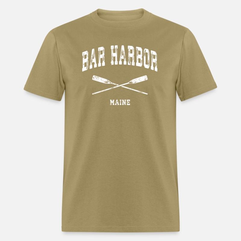 Bar Harbor Maine Nautical Crossed Oars