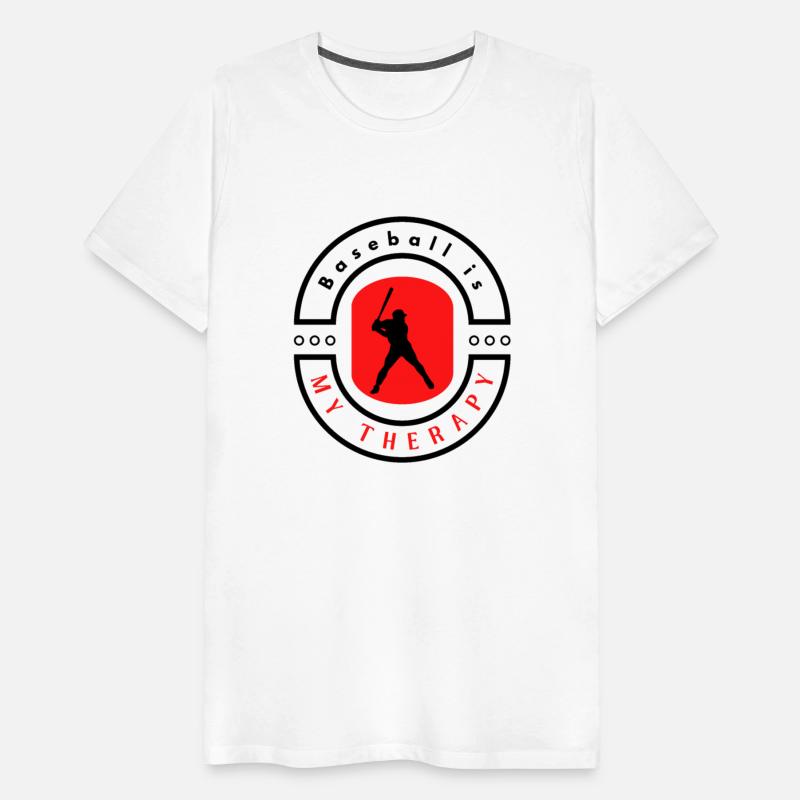 Baseball is my therapy funny motivational design