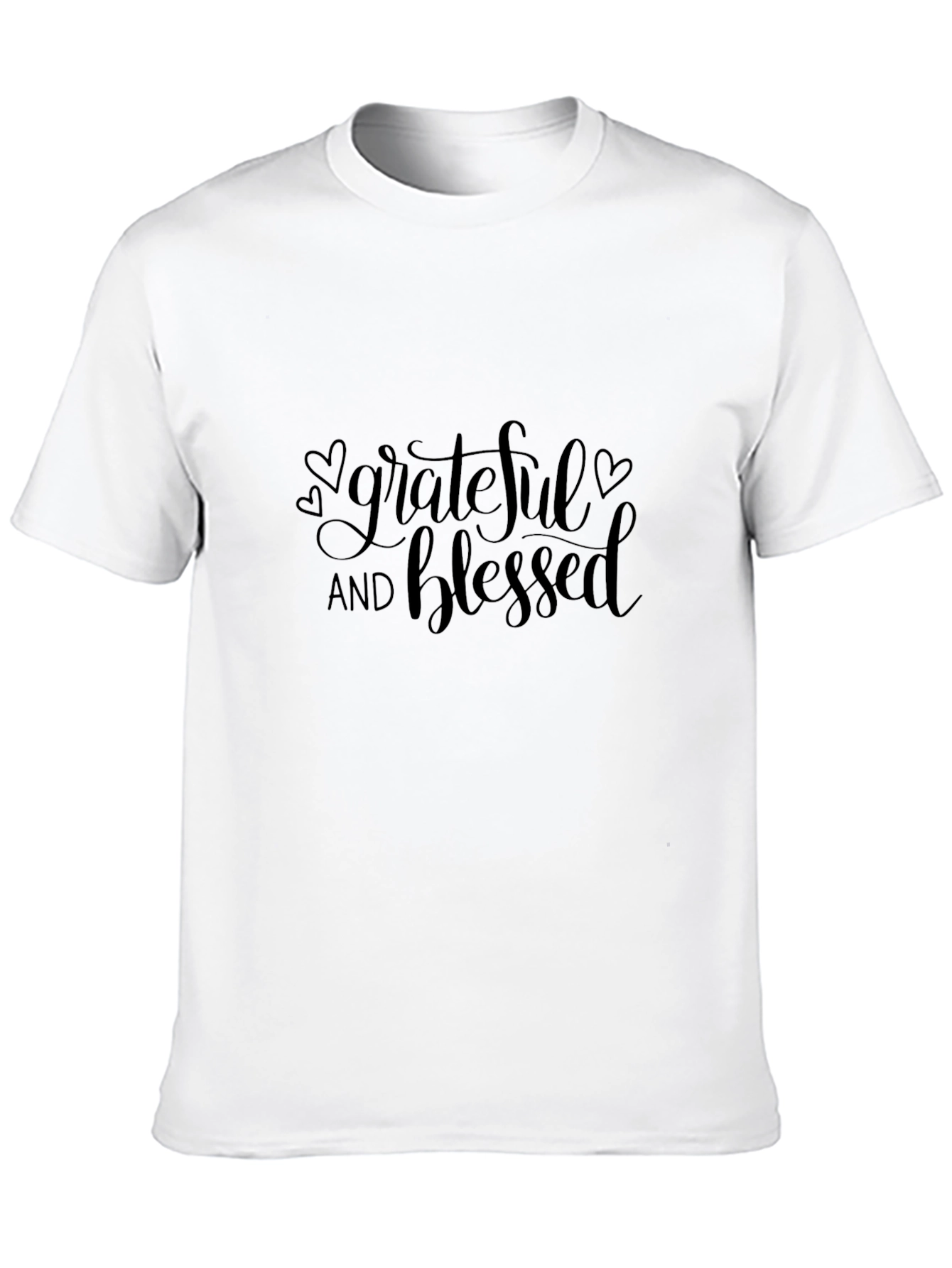 Grateful & Blessed Black T-Shirt