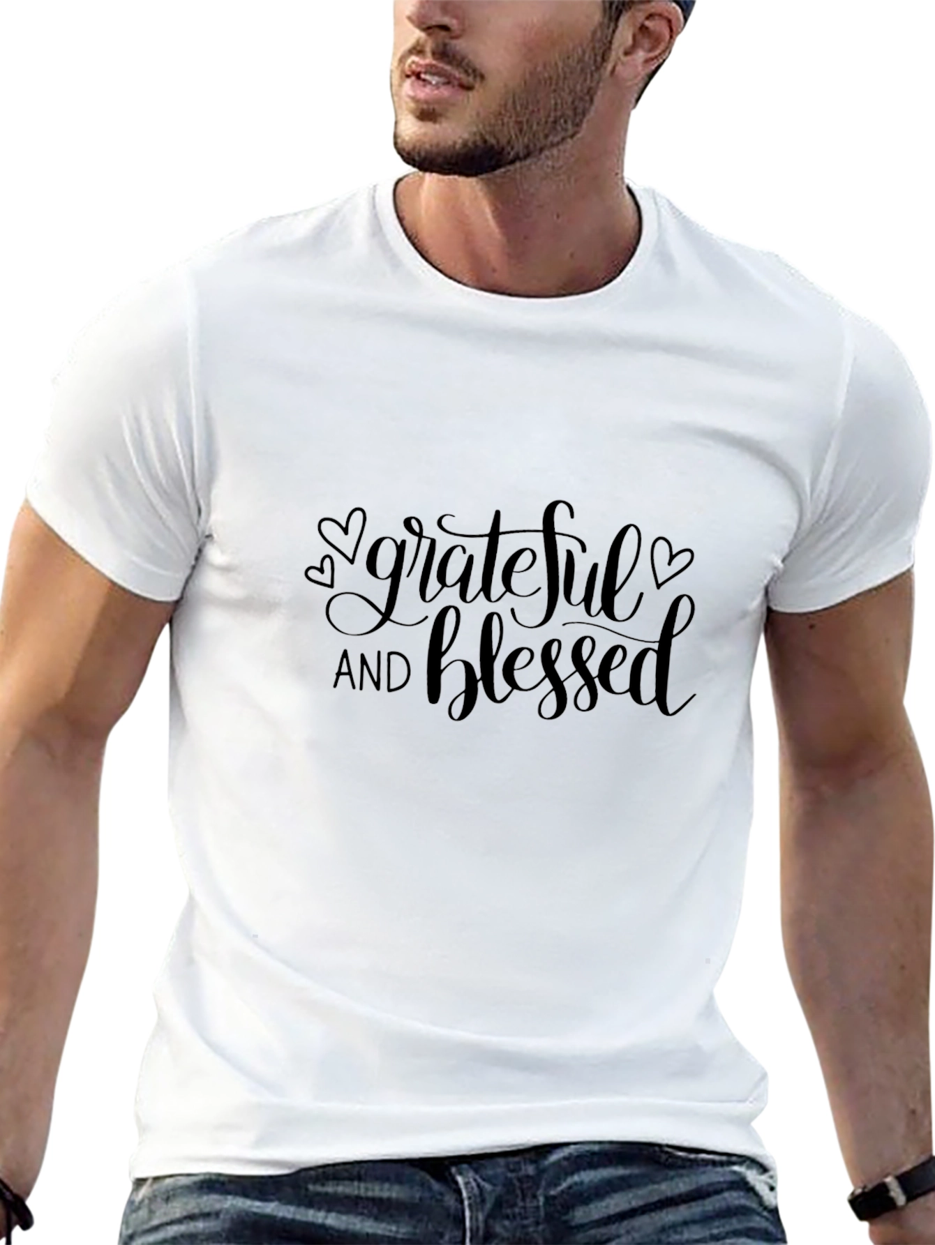 Grateful & Blessed Black T-Shirt
