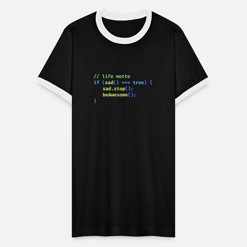 Be Awesome JavaScript Life Motto - Funny Code