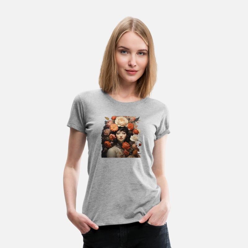 Beautiful girl with flowers